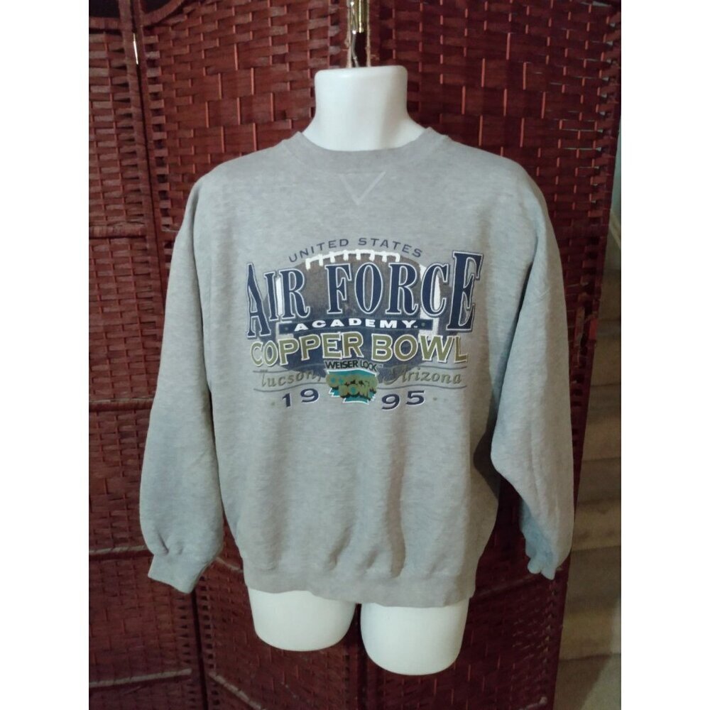Vintage 1995 Copper Bowl Sweatshirt Air Force Falcons NCAA Football 90s XL
